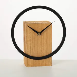 11" Ultra-Modern Ring Clock, Brown