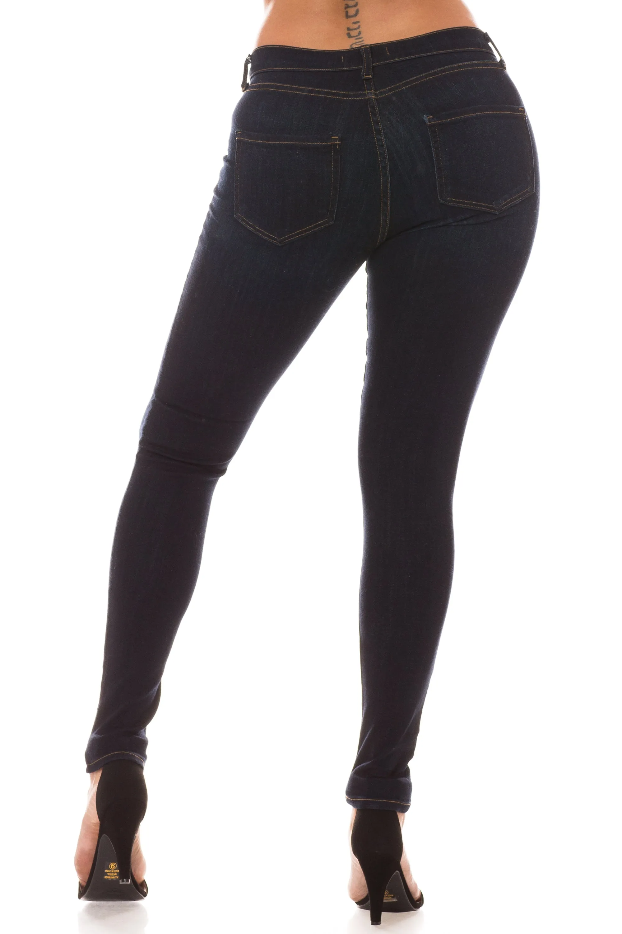 1267 Women's Mid Waisted Skinny Jeans