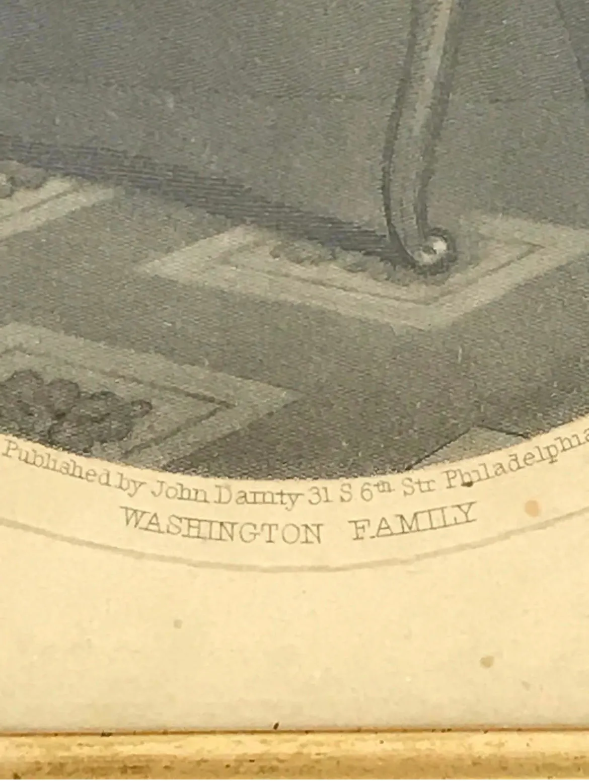 1860's John Dmanty Washington Steel Engraving