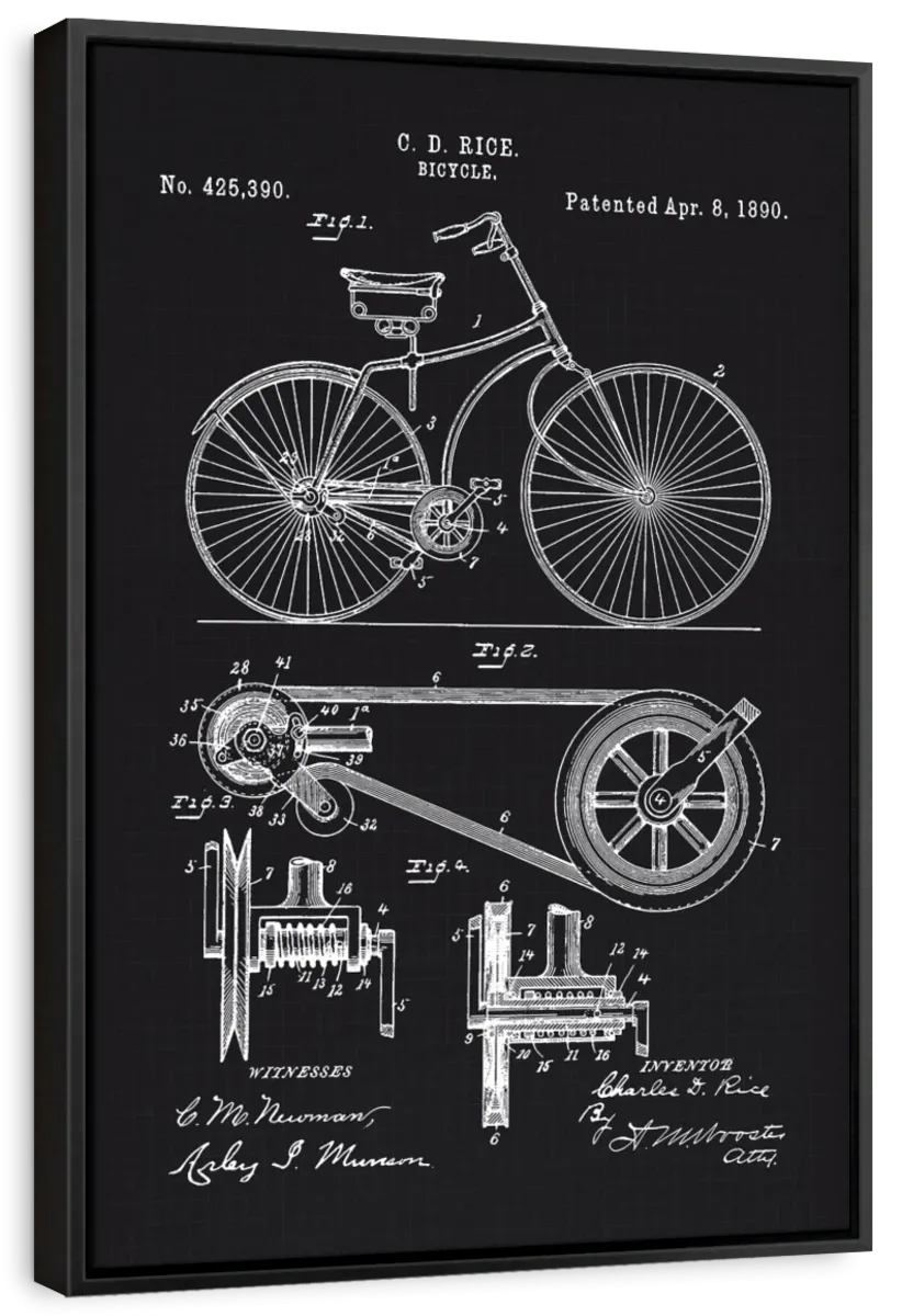 1890 Bicycle Wall Art