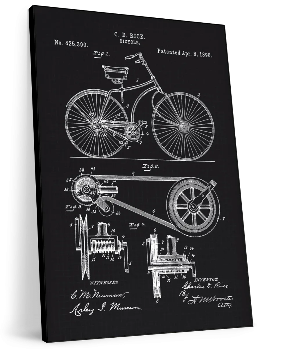 1890 Bicycle Wall Art