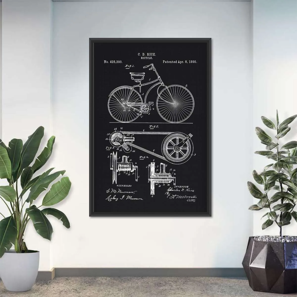 1890 Bicycle Wall Art