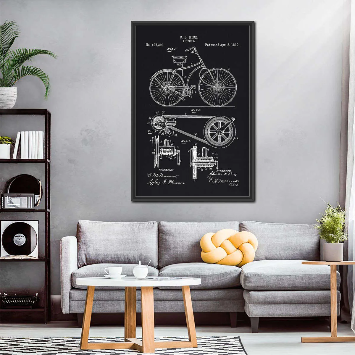 1890 Bicycle Wall Art