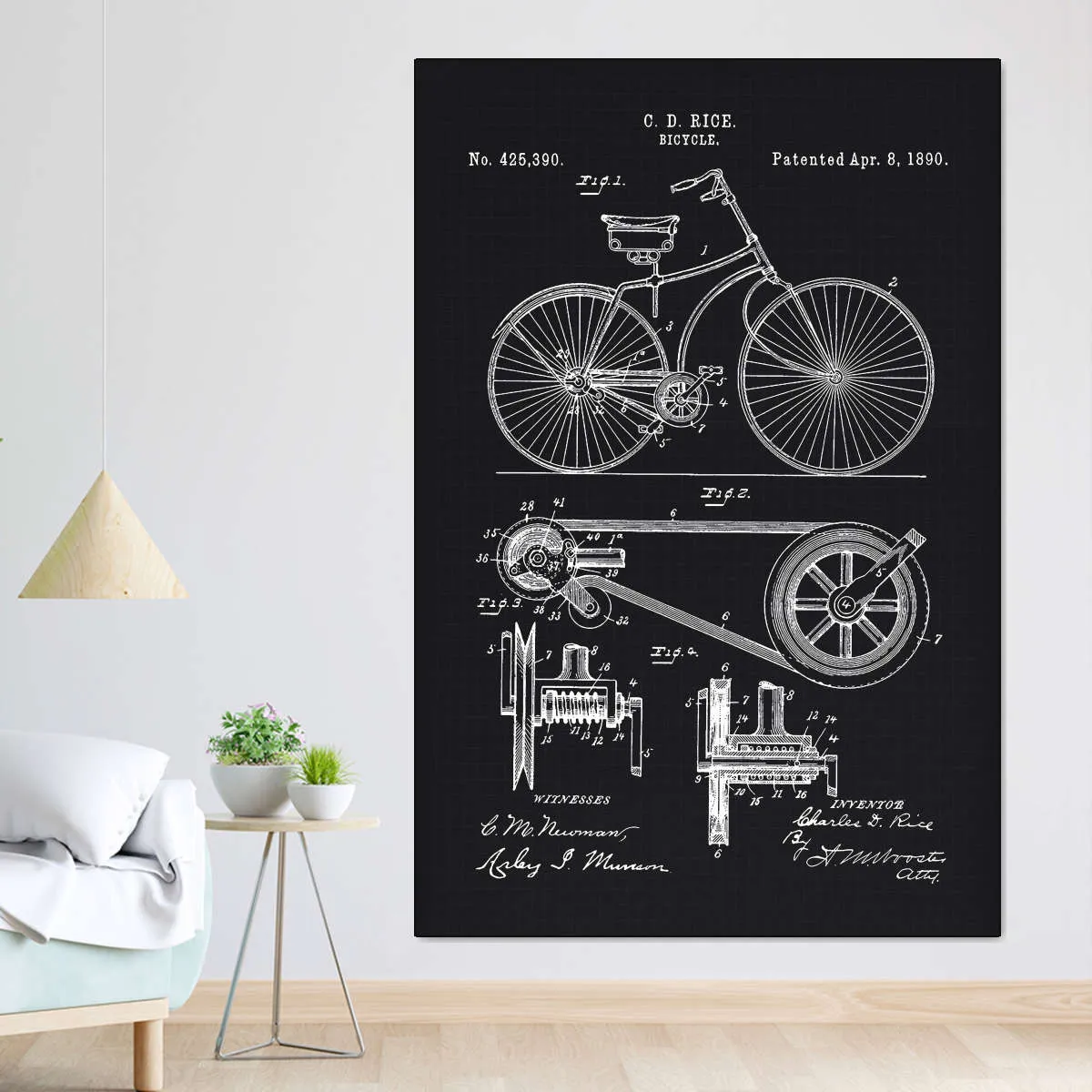 1890 Bicycle Wall Art