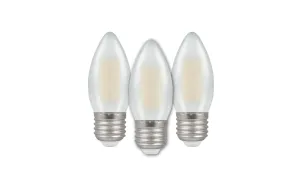 3* Crompton LED Filament Pearl 7192 Light Bulb - Included