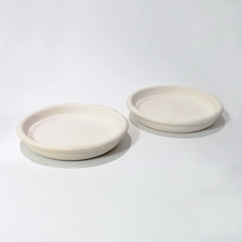 3'' White Clay Saucer