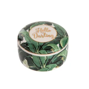 3.5 in. Ceramic Hello Darling Jewelry Box