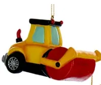 3.8" Resin Construction Vehicle Ornament (3 Styles – Sold individually)