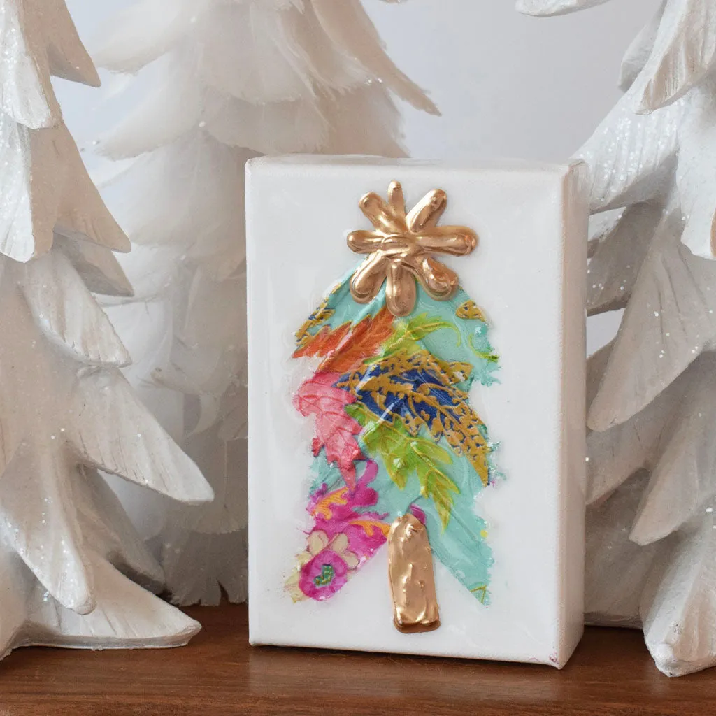 4"x6" Christmas Tree - Tobacco Leaf