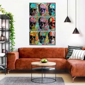 9 Skulls Wall Art