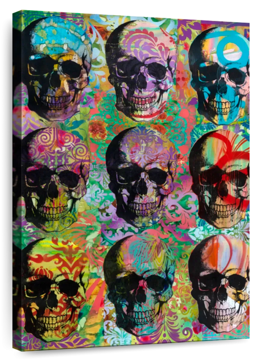 9 Skulls Wall Art