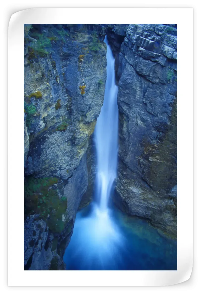 A Beautiful Waterfall Alberta Canada Wall Art