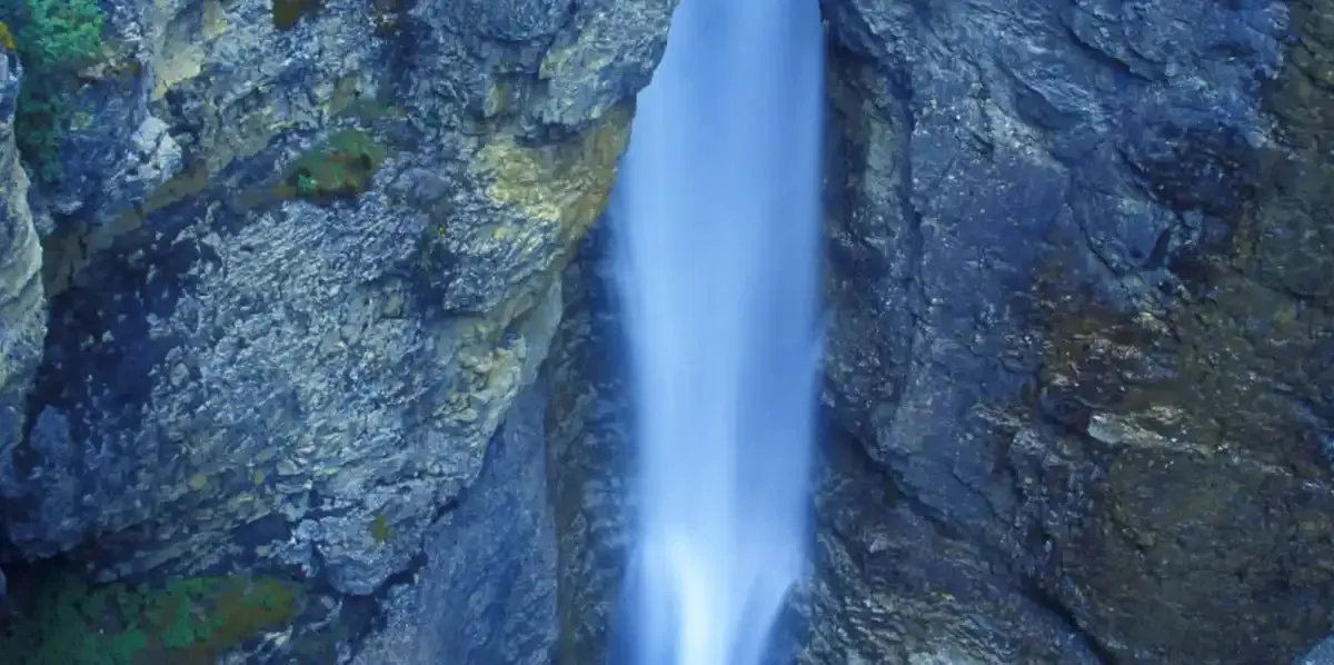 A Beautiful Waterfall Alberta Canada Wall Art