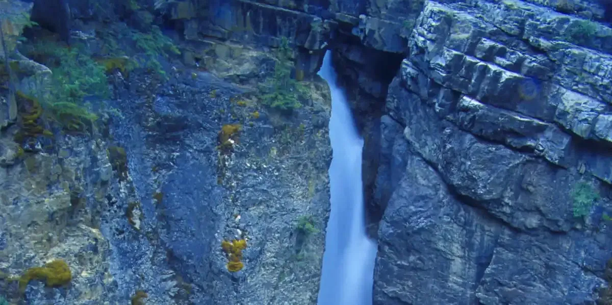 A Beautiful Waterfall Alberta Canada Wall Art