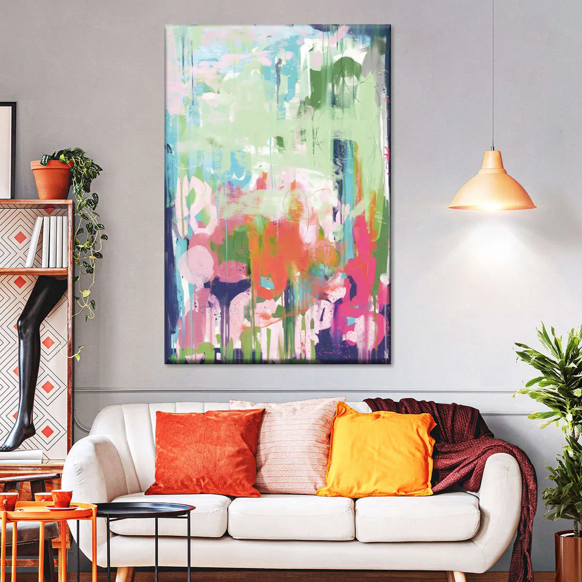 A Floral Abstract Wall Art