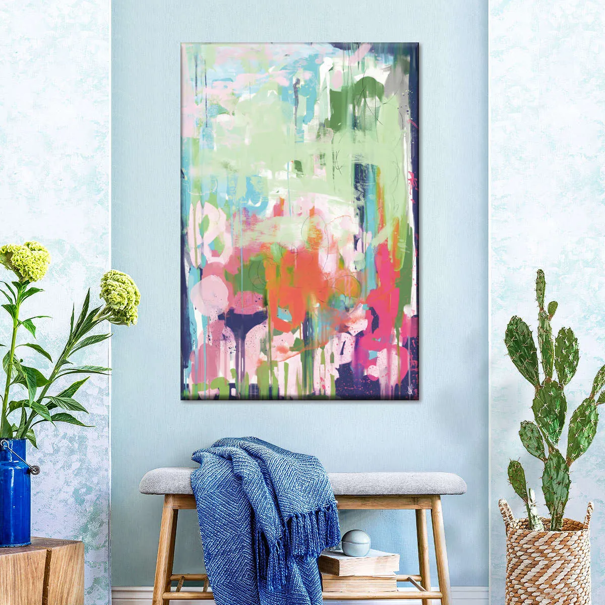 A Floral Abstract Wall Art