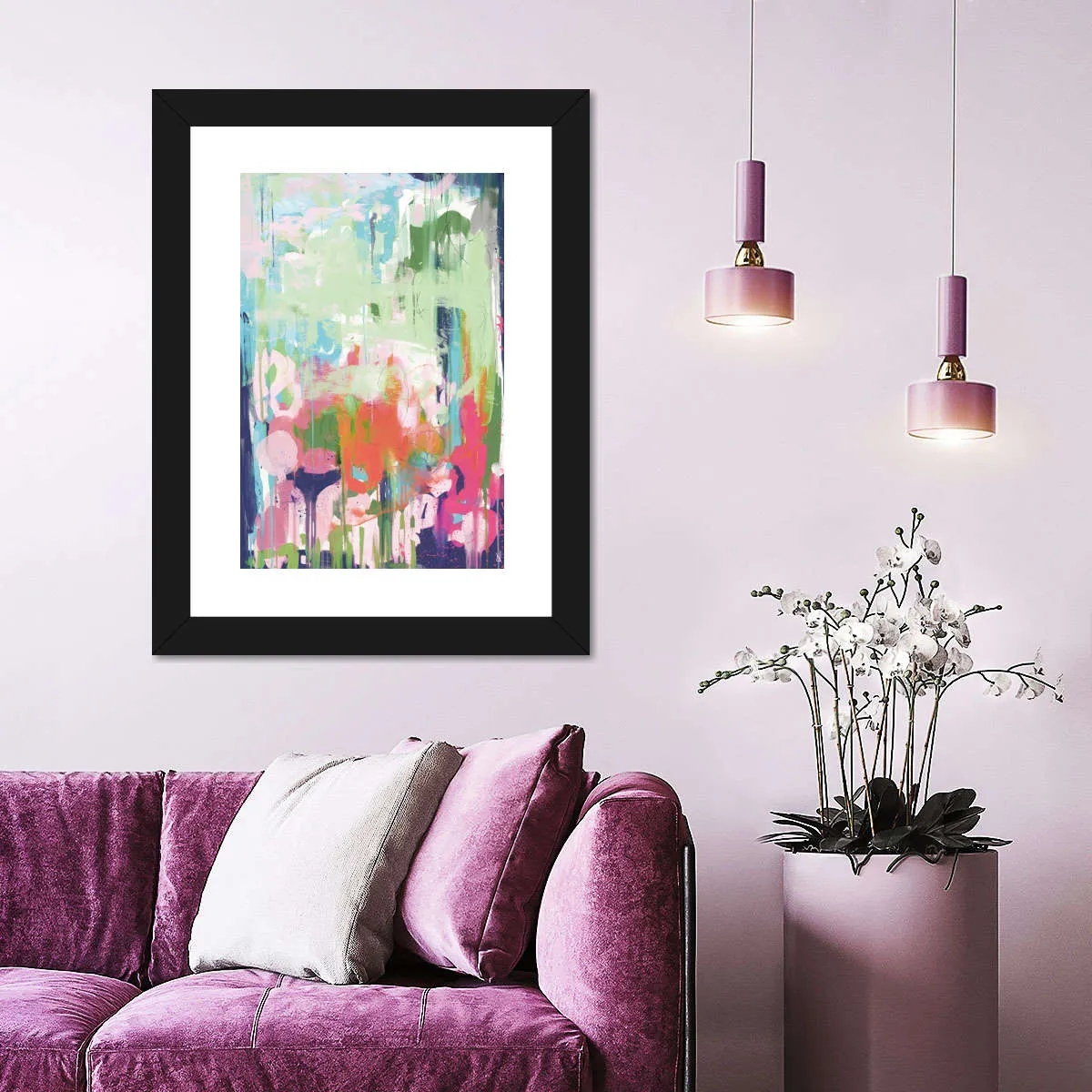 A Floral Abstract Wall Art