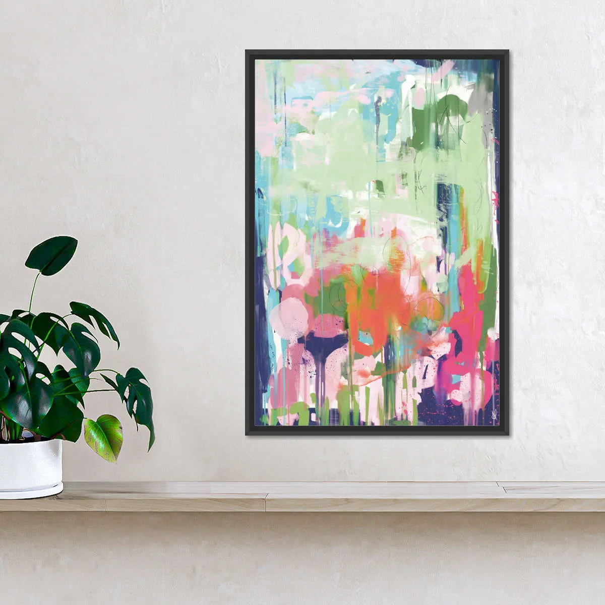 A Floral Abstract Wall Art