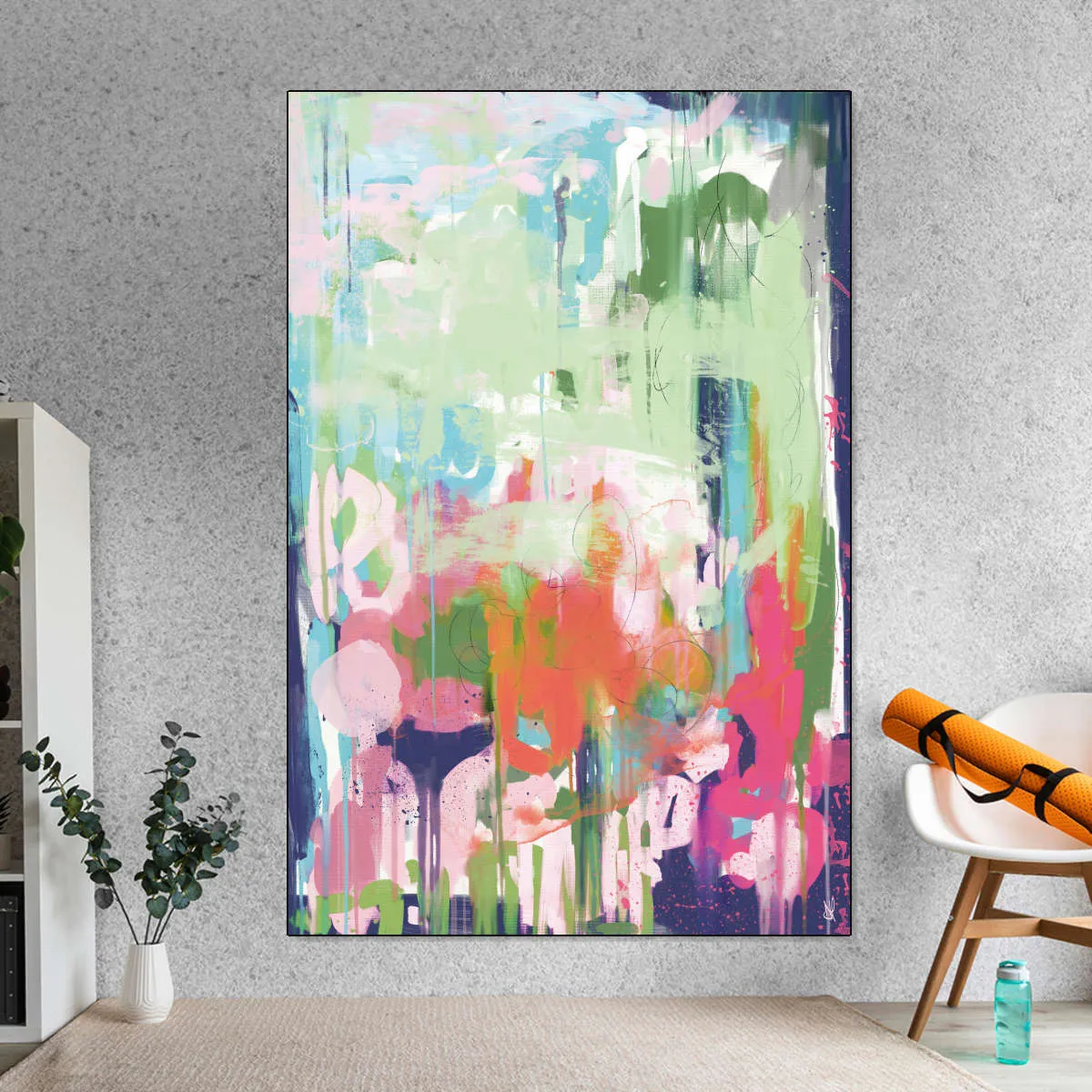 A Floral Abstract Wall Art