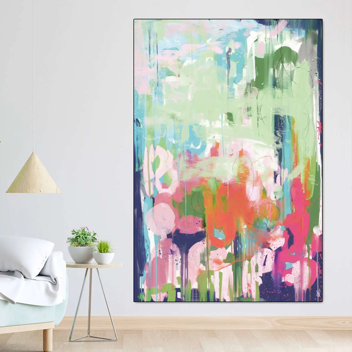 A Floral Abstract Wall Art