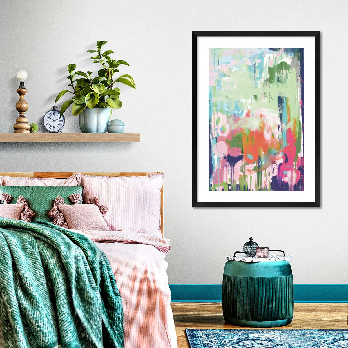 A Floral Abstract Wall Art