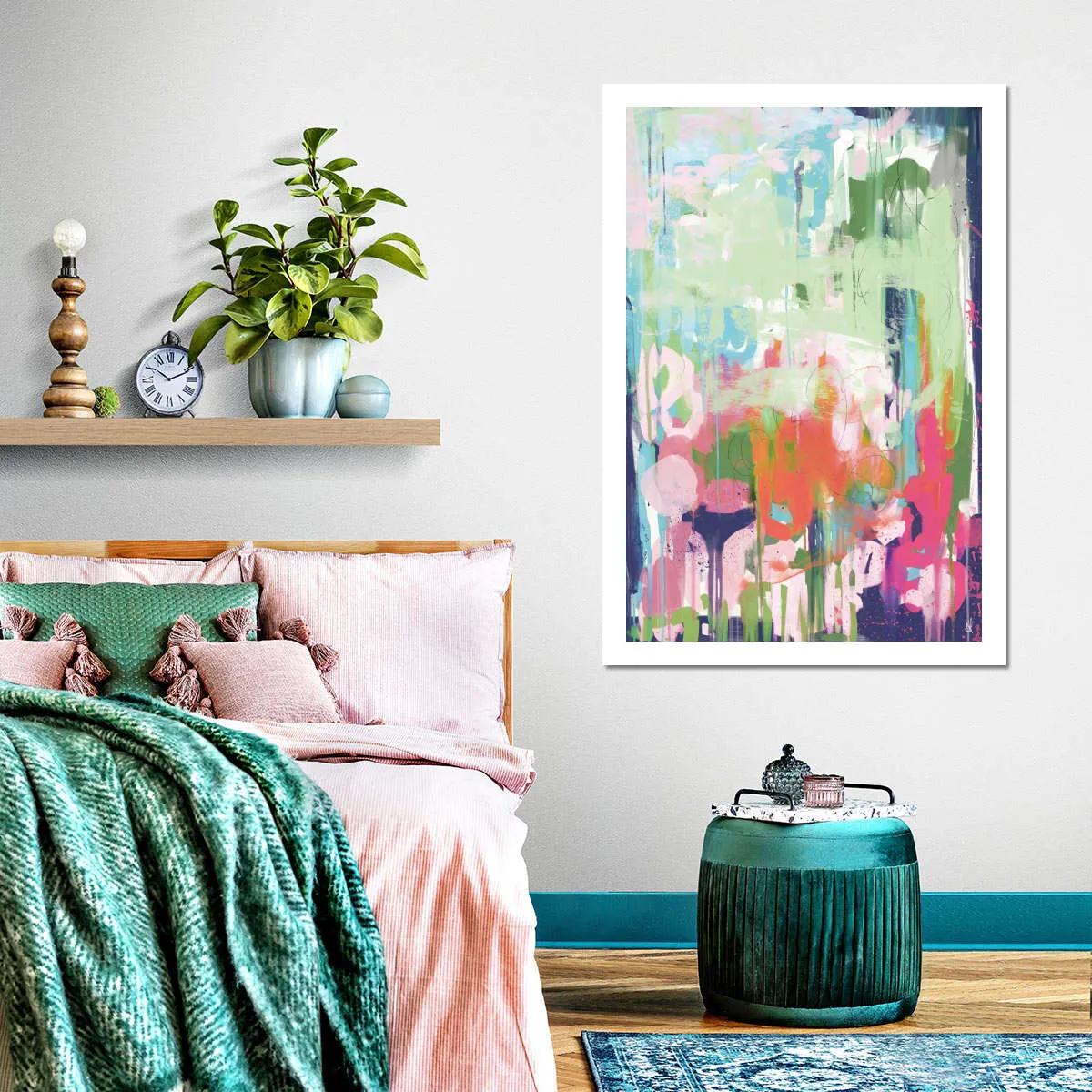 A Floral Abstract Wall Art