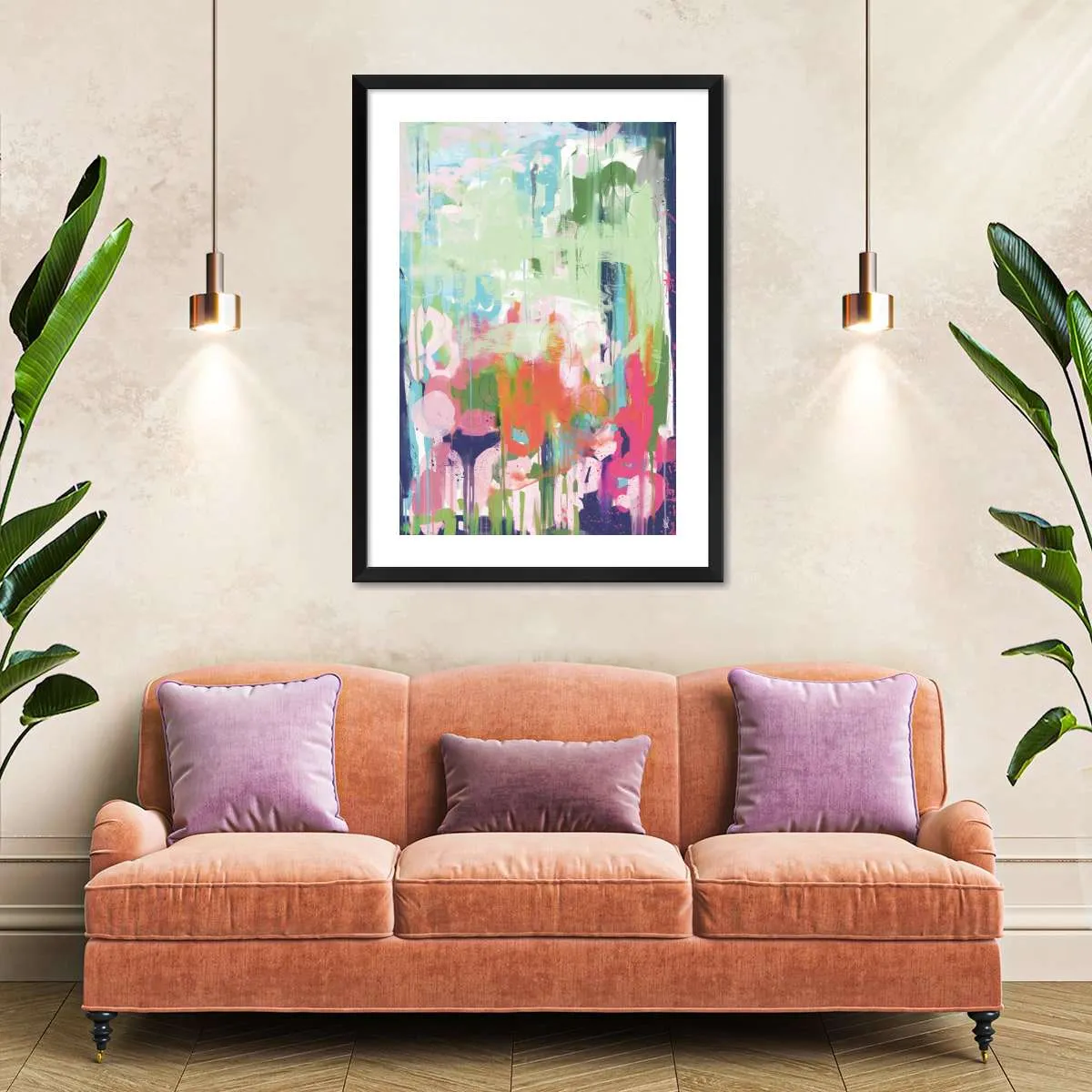 A Floral Abstract Wall Art