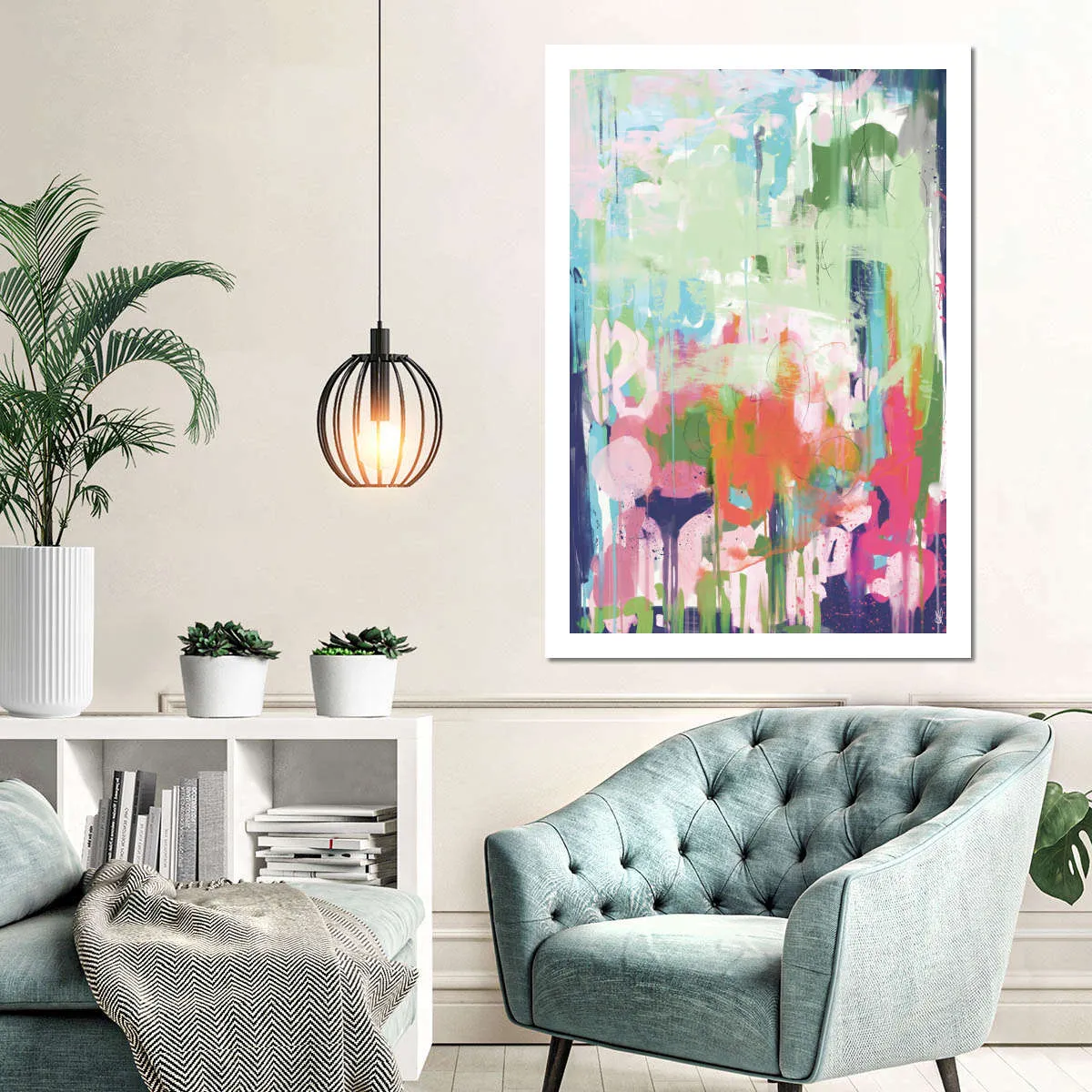 A Floral Abstract Wall Art