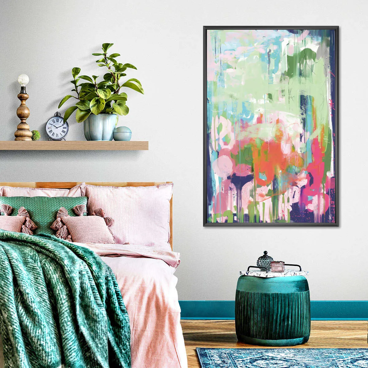 A Floral Abstract Wall Art