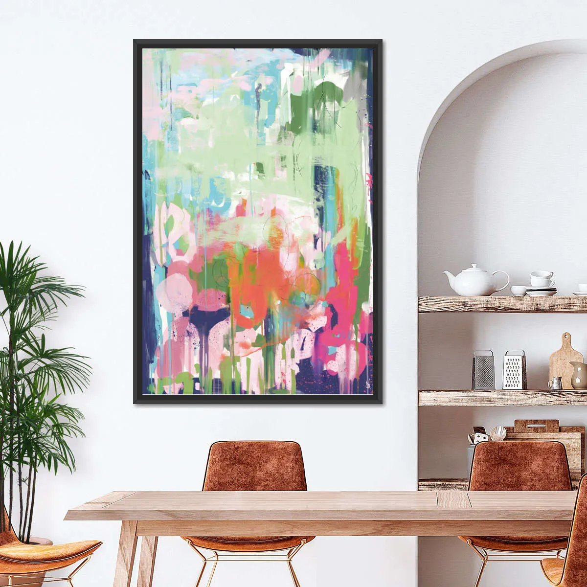 A Floral Abstract Wall Art