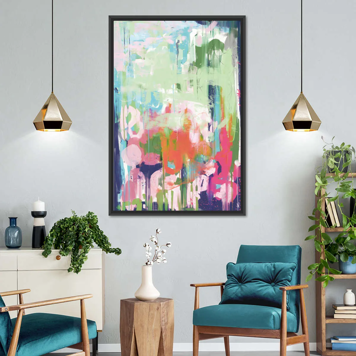 A Floral Abstract Wall Art