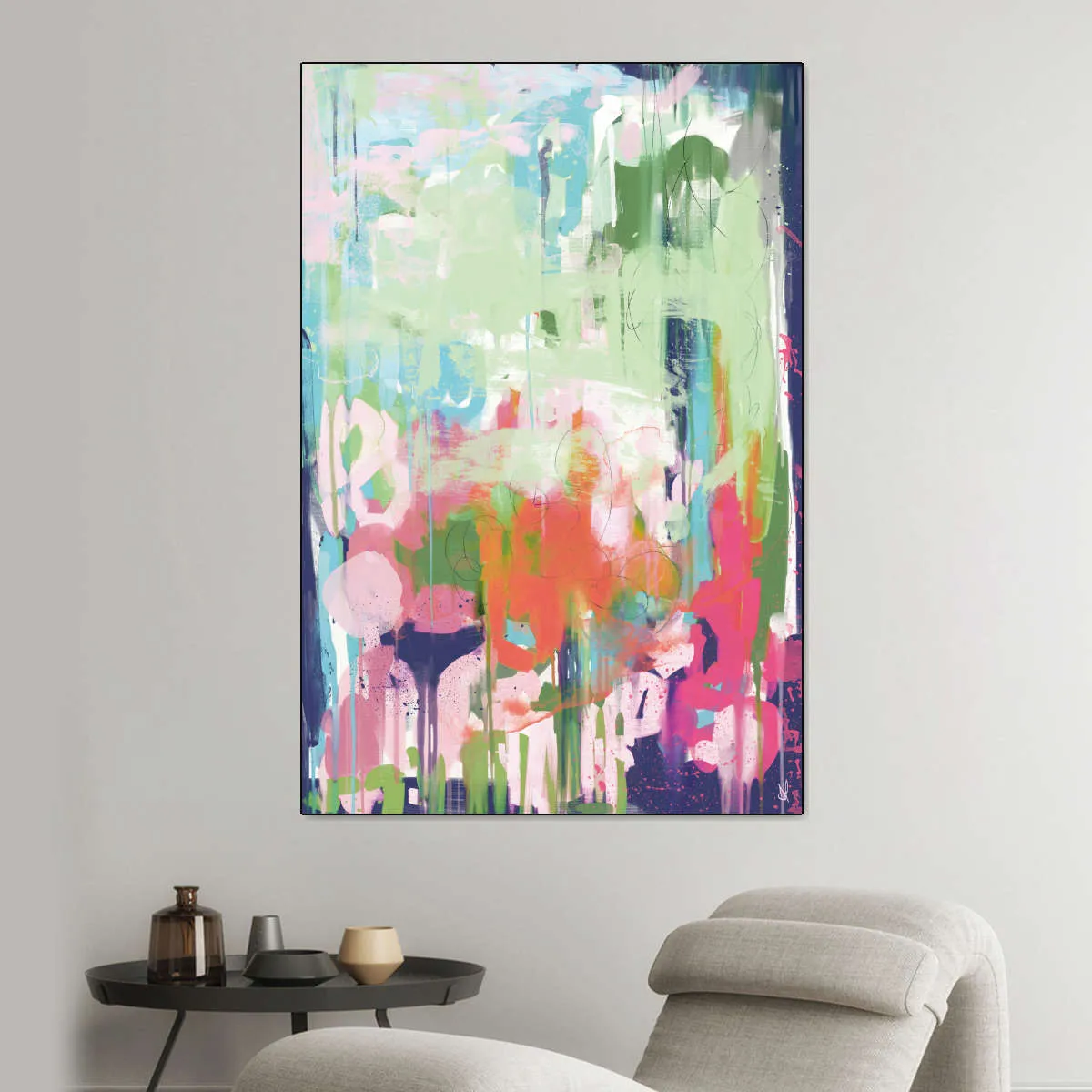 A Floral Abstract Wall Art