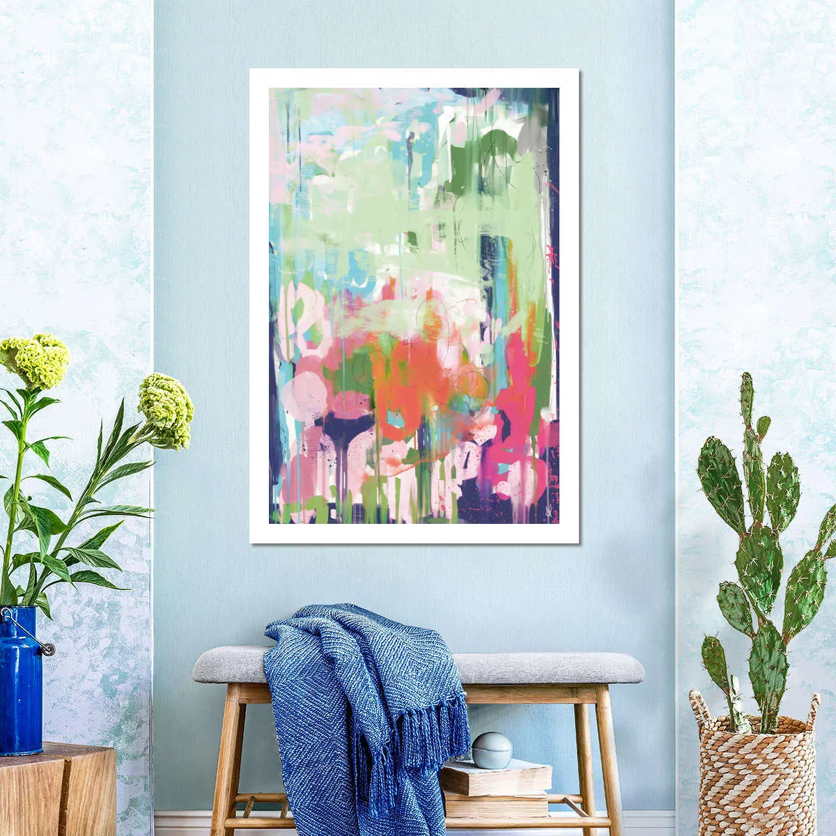 A Floral Abstract Wall Art