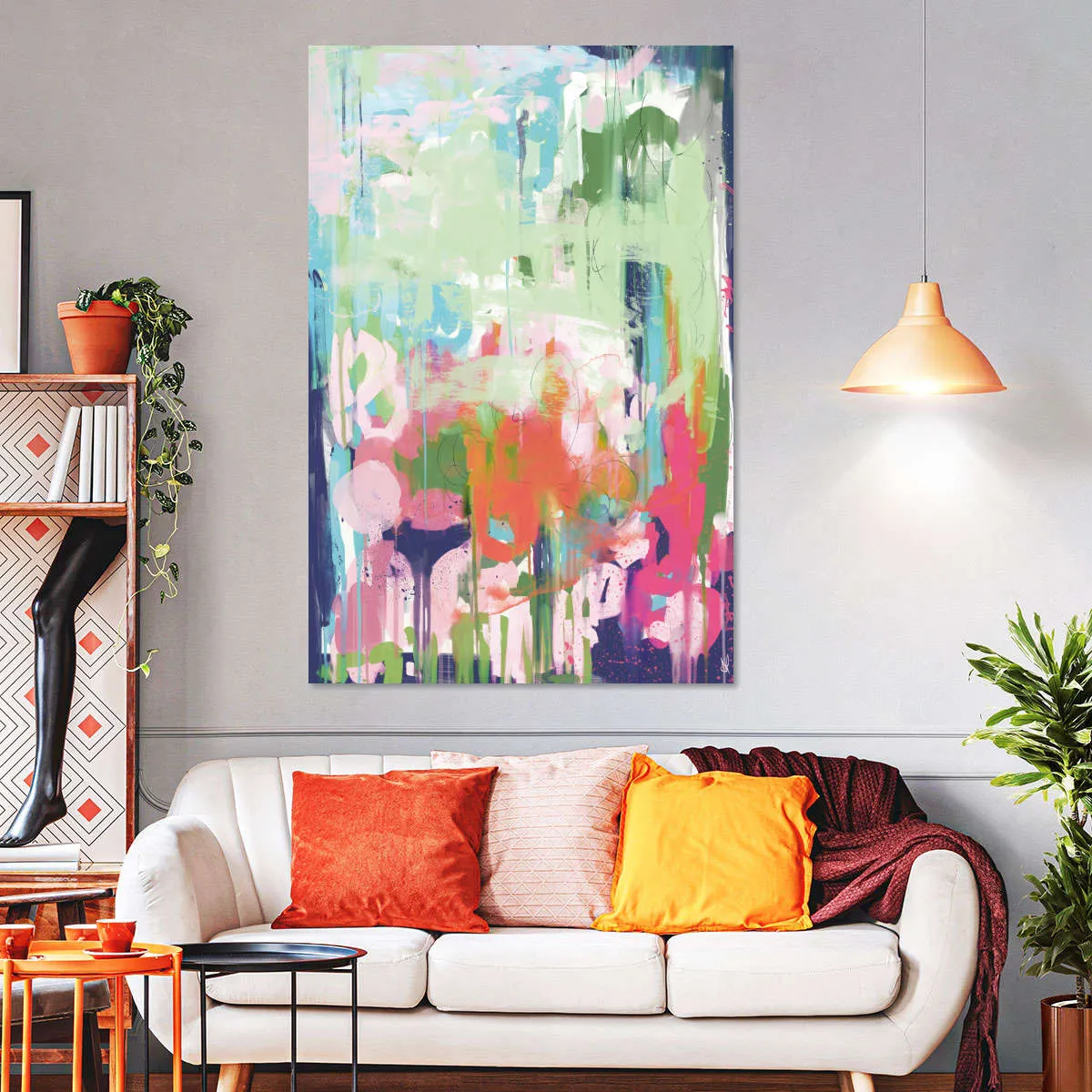 A Floral Abstract Wall Art