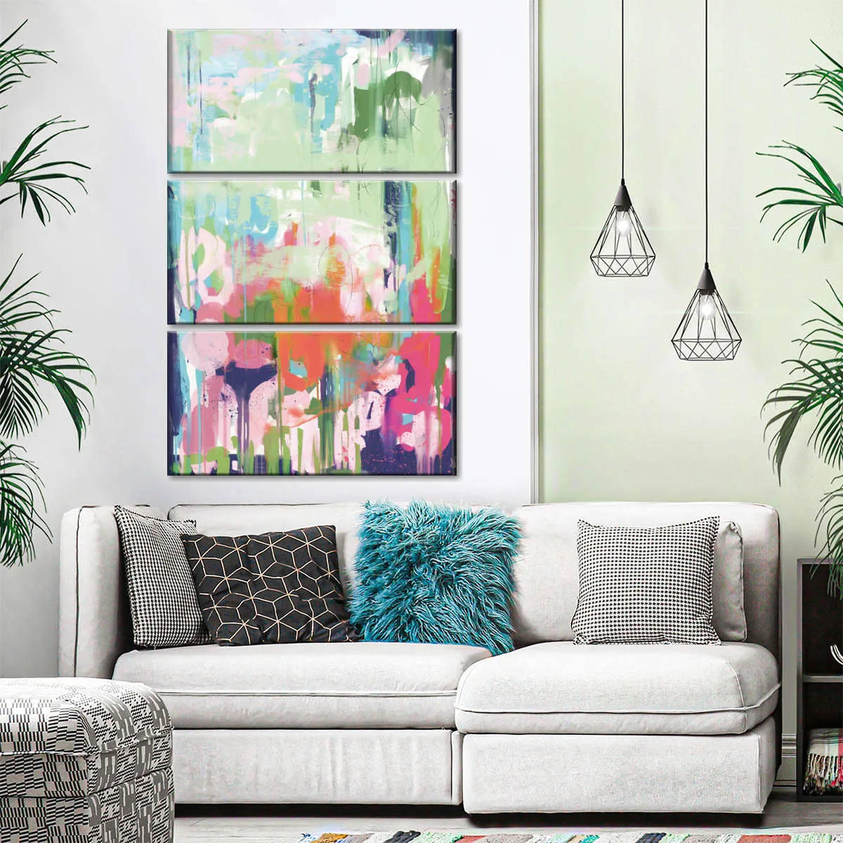 A Floral Abstract Wall Art