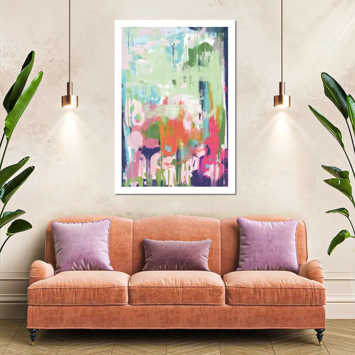 A Floral Abstract Wall Art