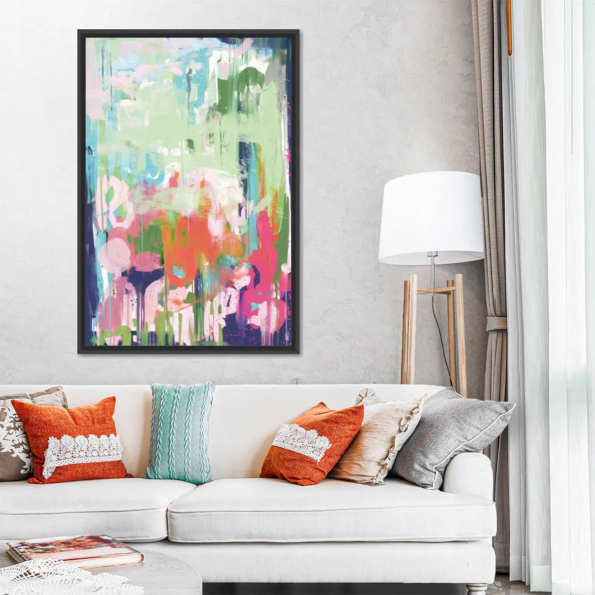 A Floral Abstract Wall Art