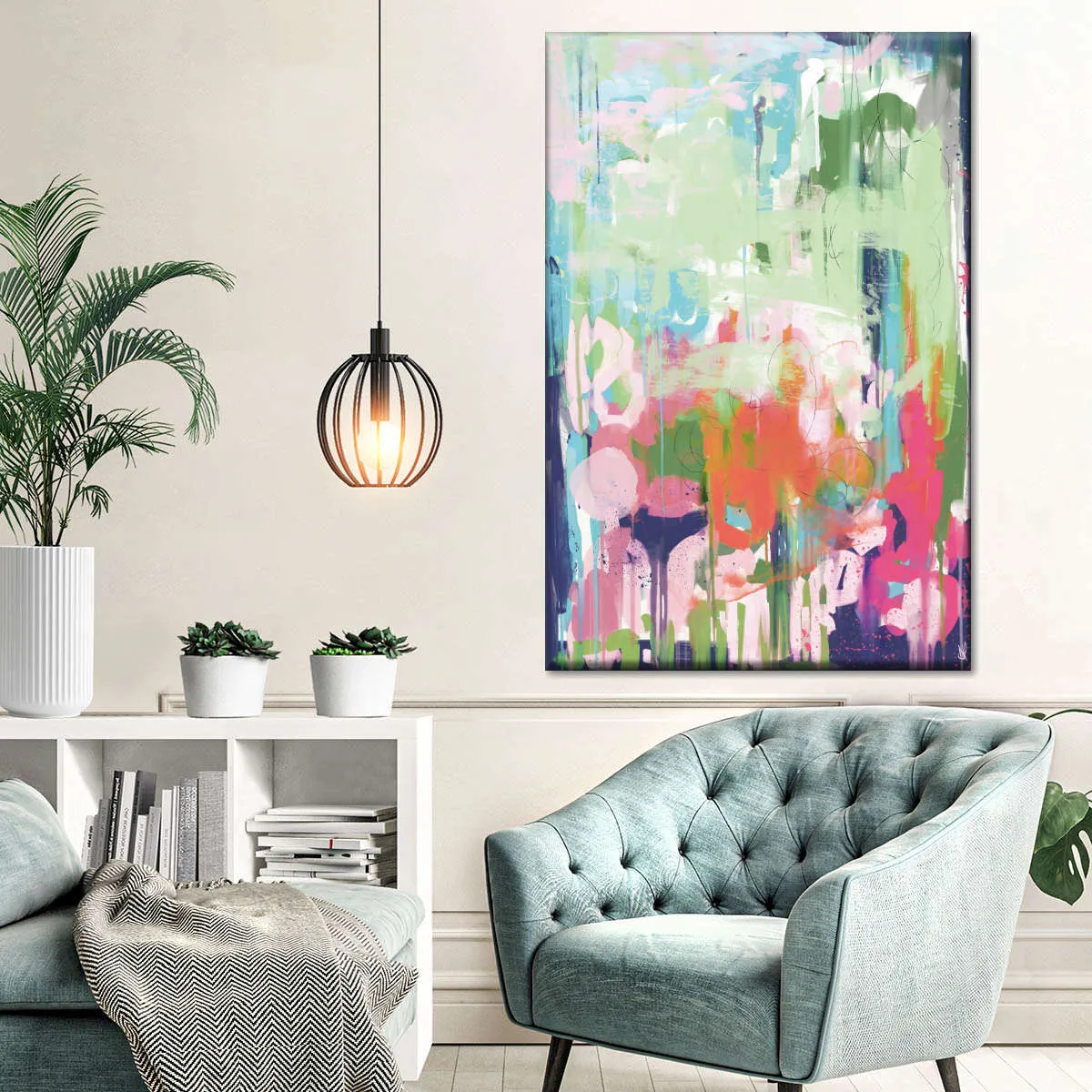 A Floral Abstract Wall Art