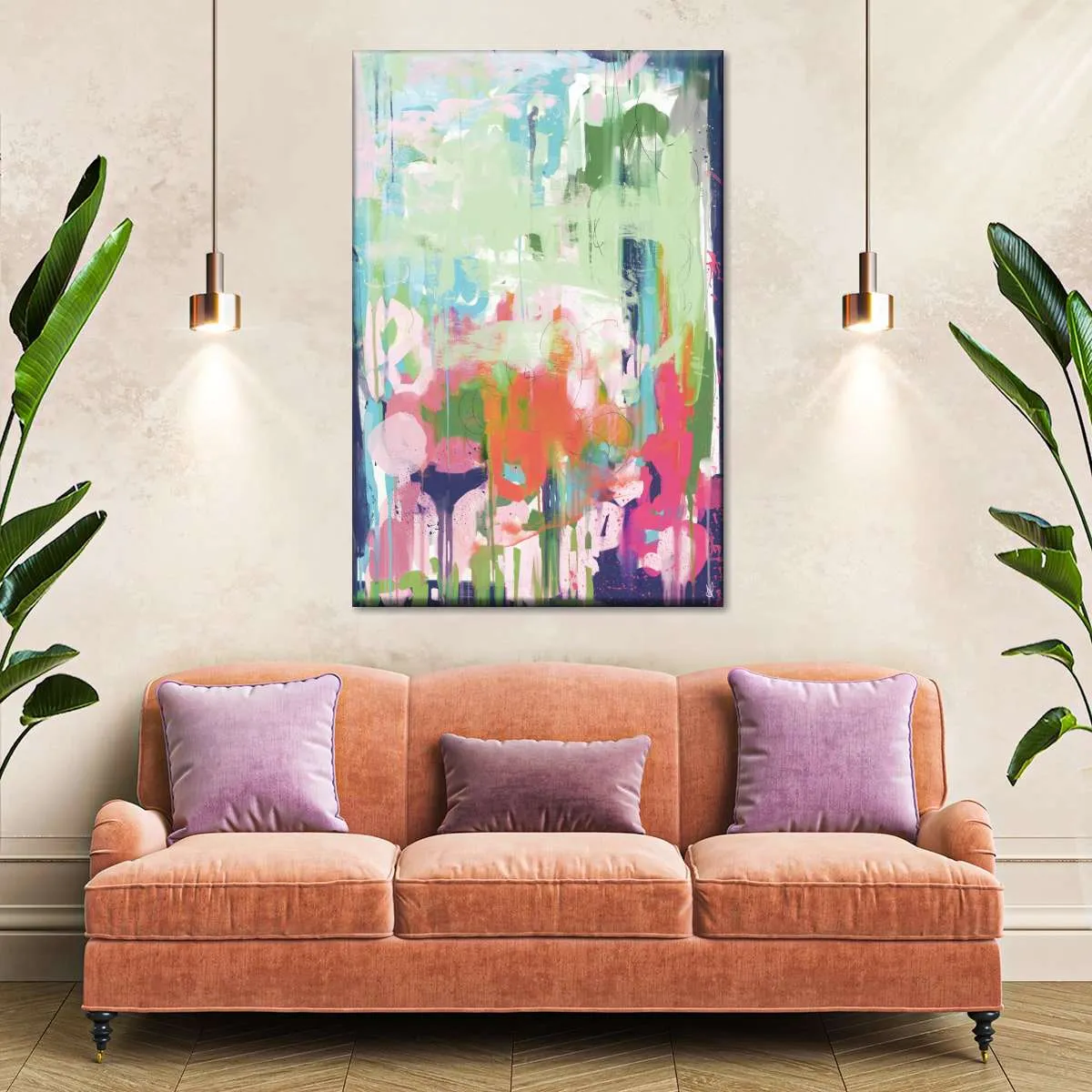 A Floral Abstract Wall Art