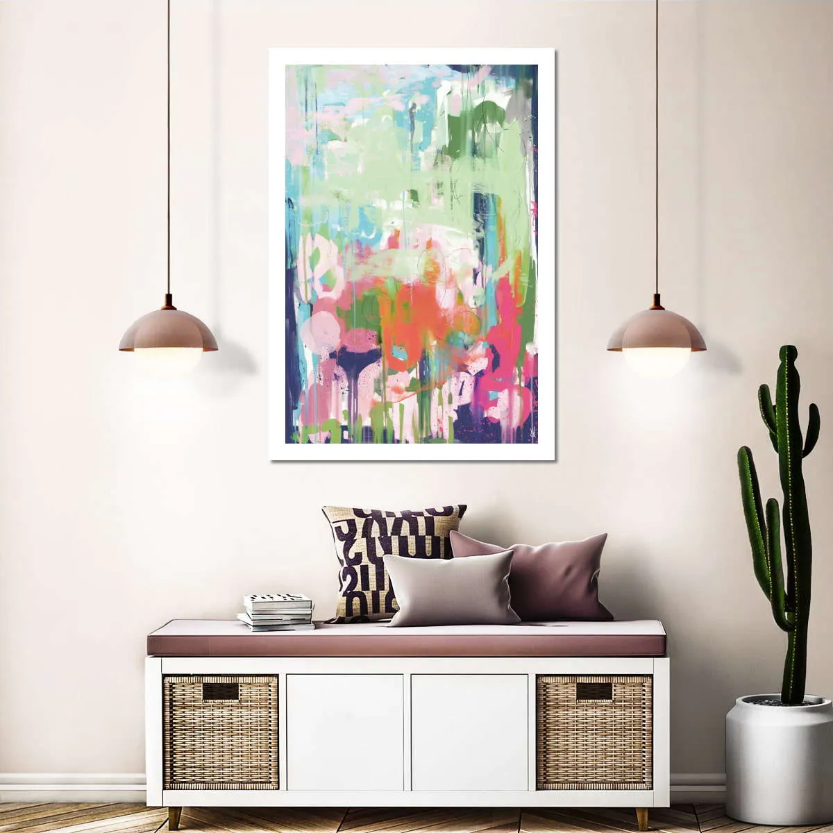 A Floral Abstract Wall Art