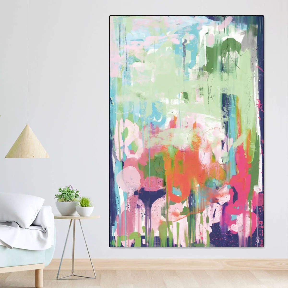 A Floral Abstract Wall Art