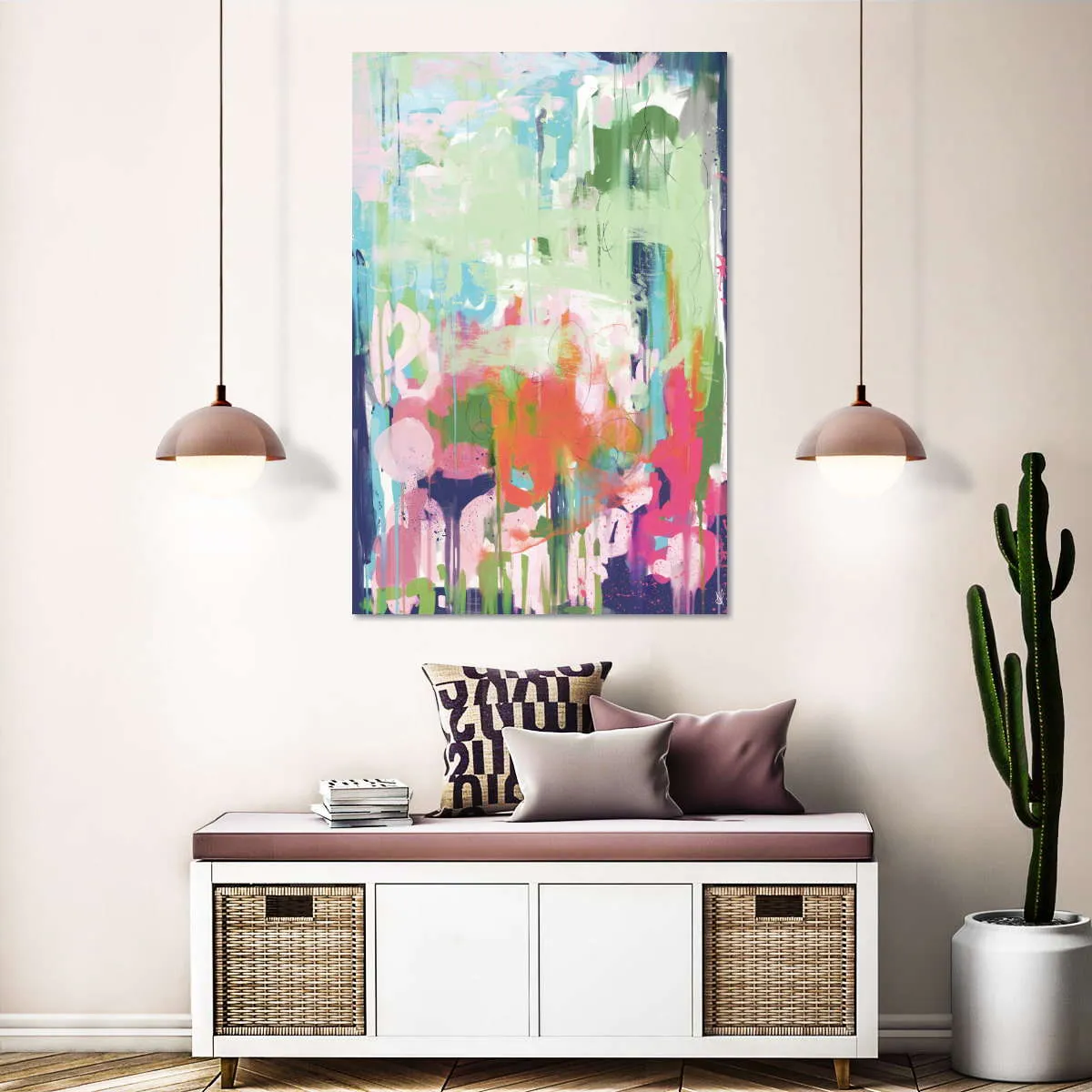 A Floral Abstract Wall Art