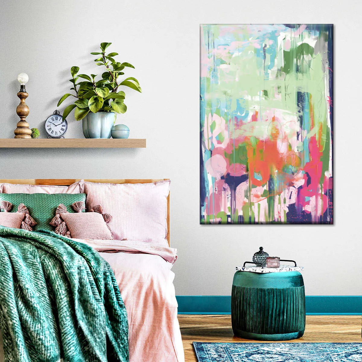 A Floral Abstract Wall Art