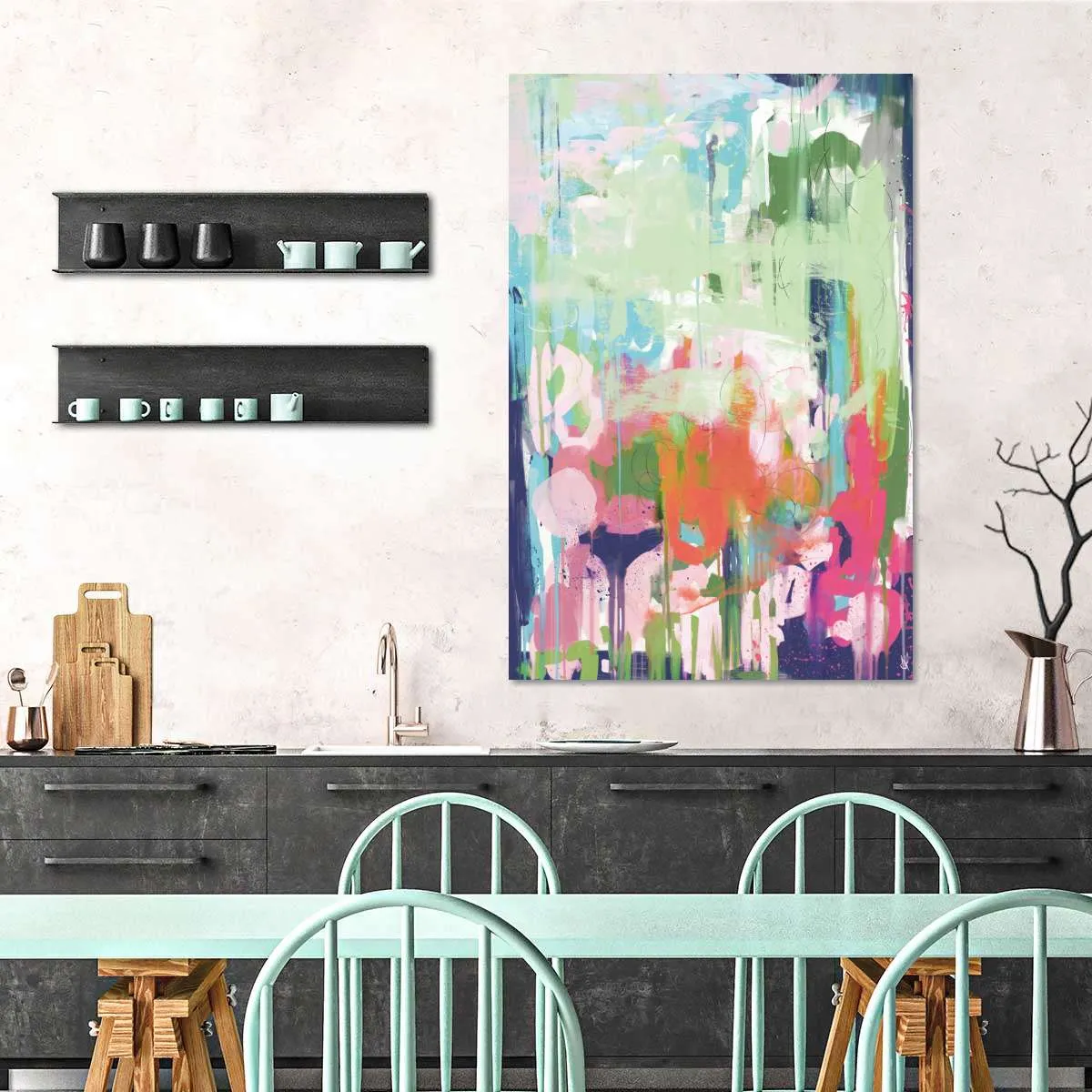 A Floral Abstract Wall Art