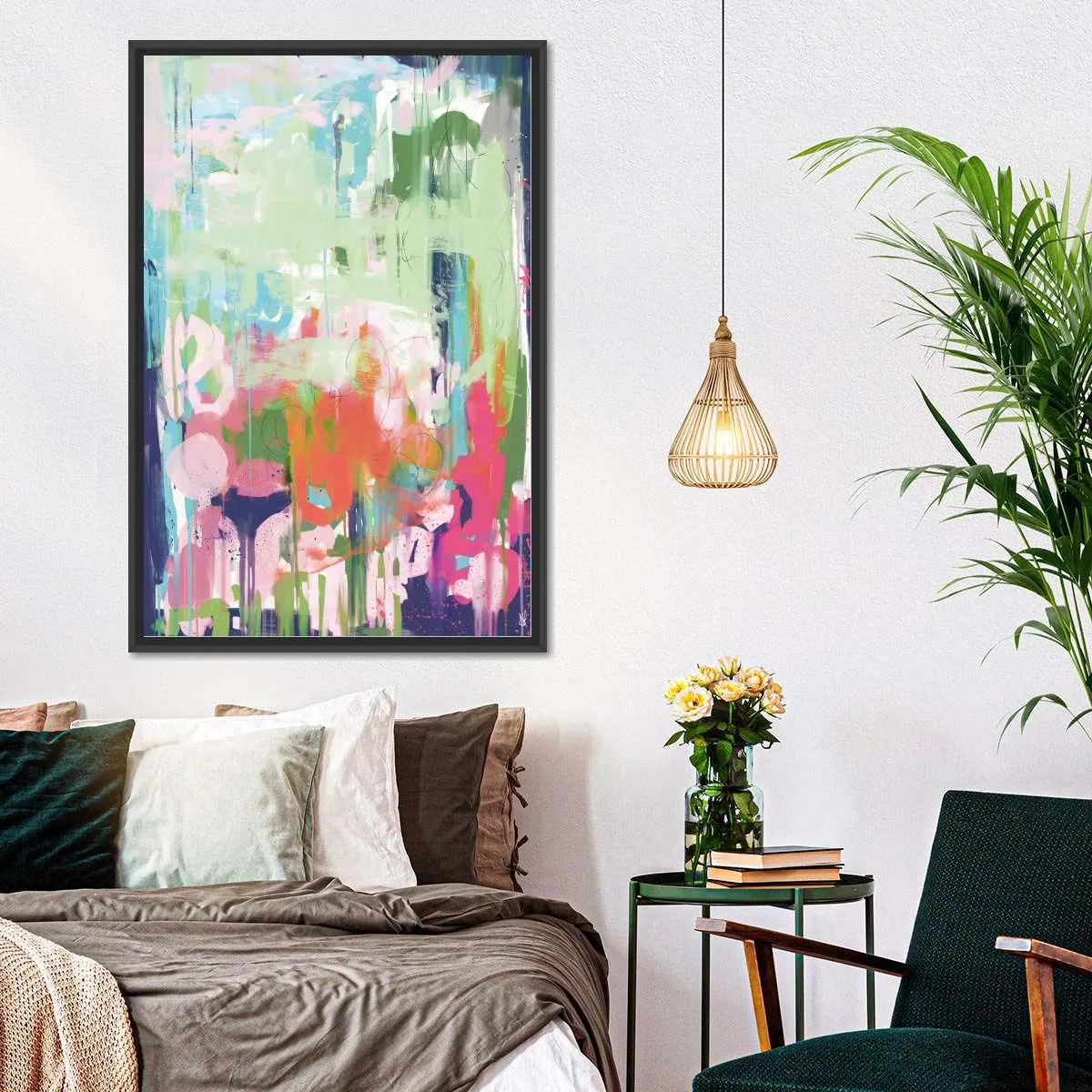 A Floral Abstract Wall Art