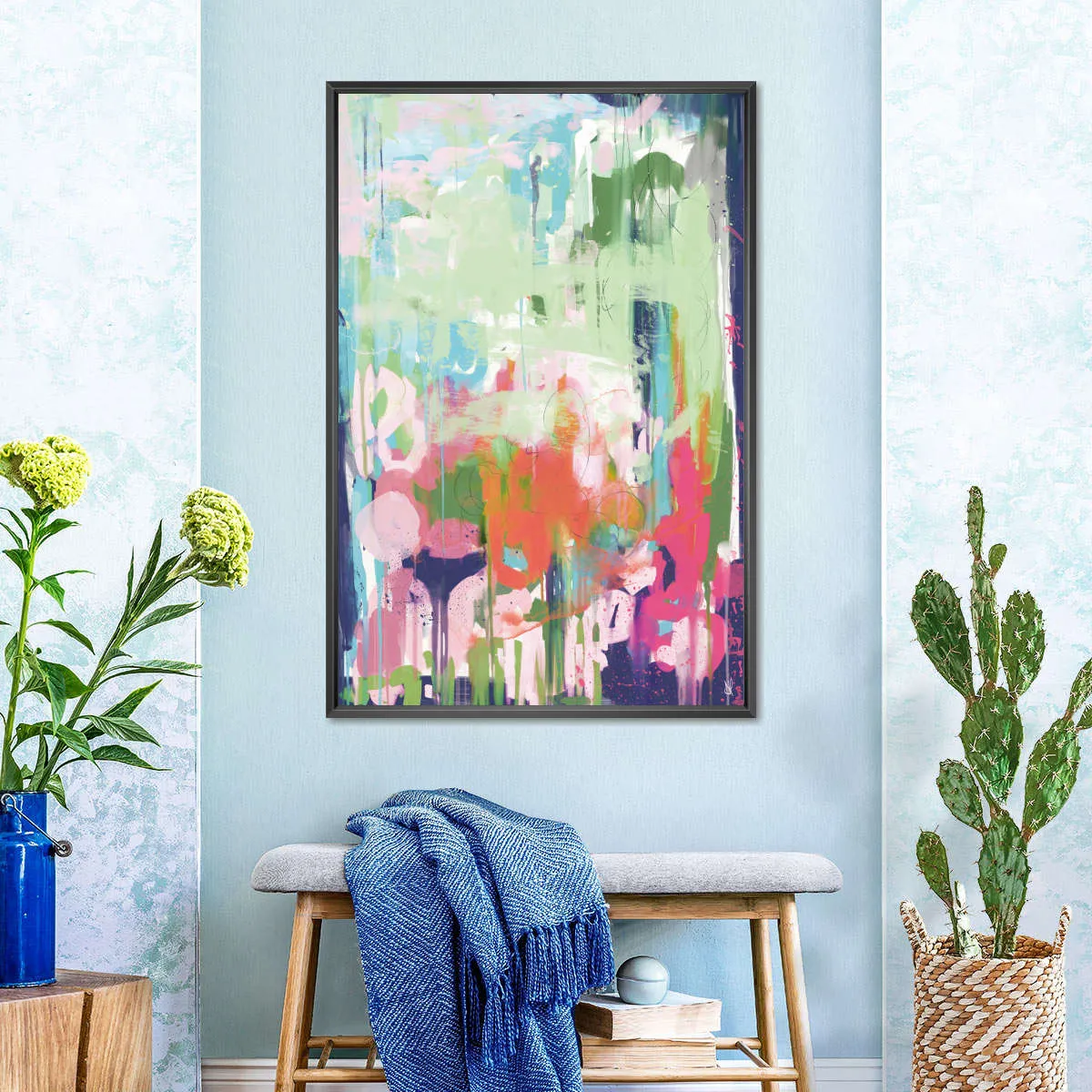 A Floral Abstract Wall Art