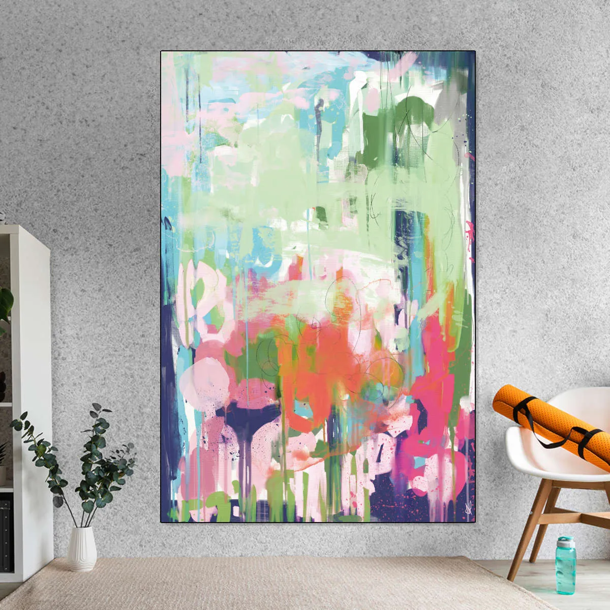 A Floral Abstract Wall Art