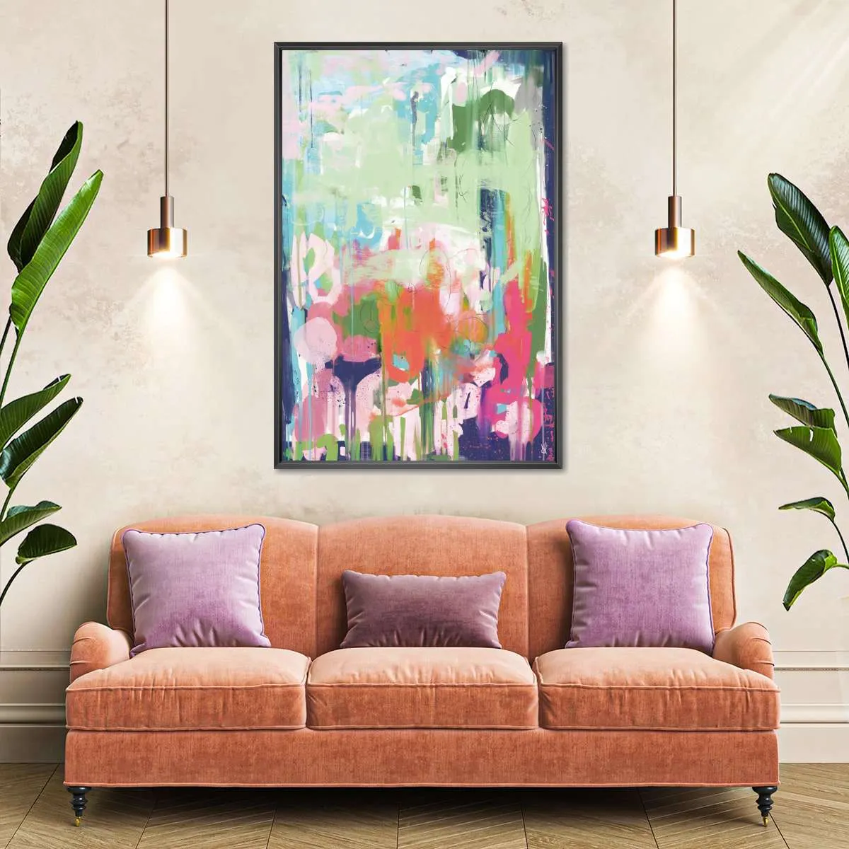 A Floral Abstract Wall Art