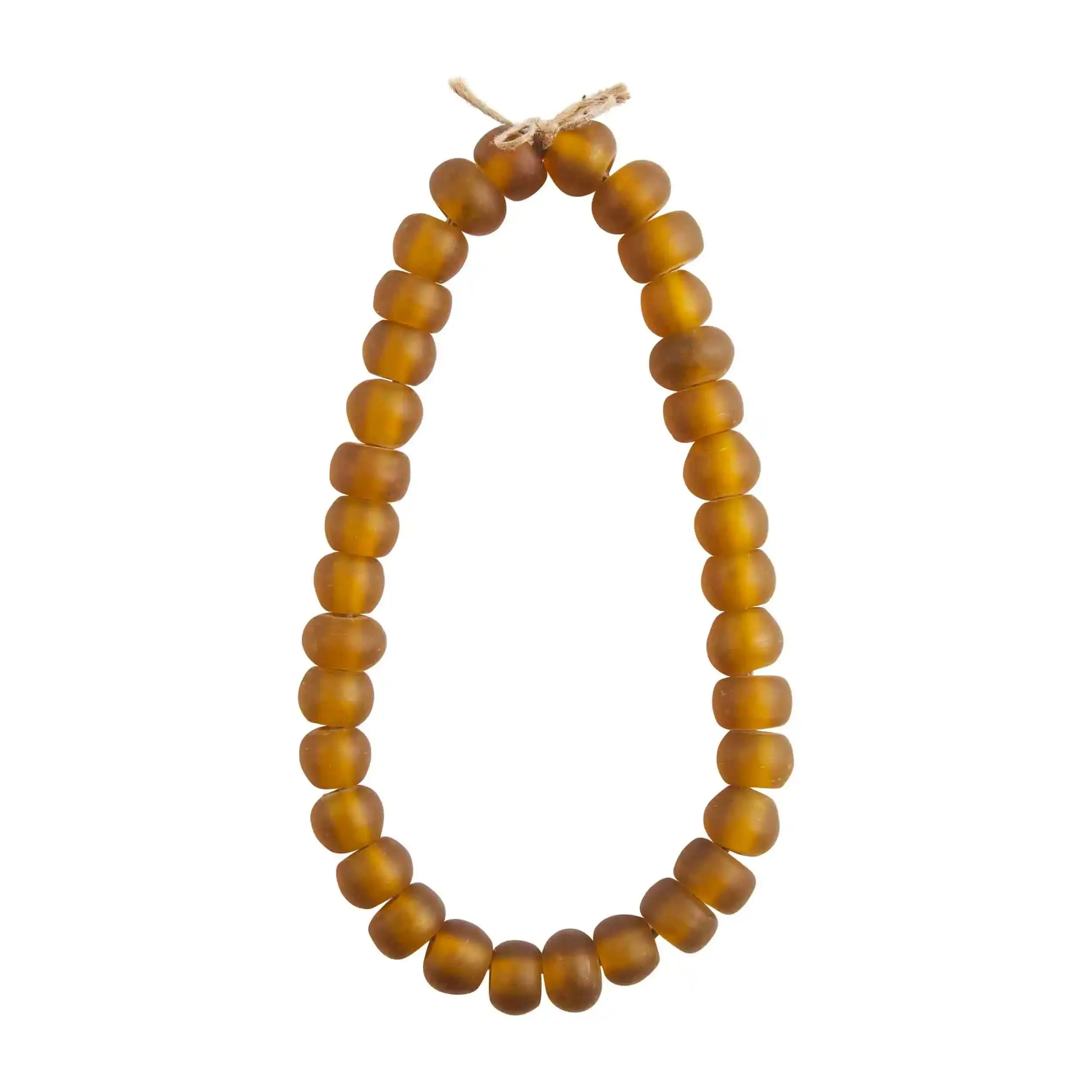 AMBER GLASS BEADS