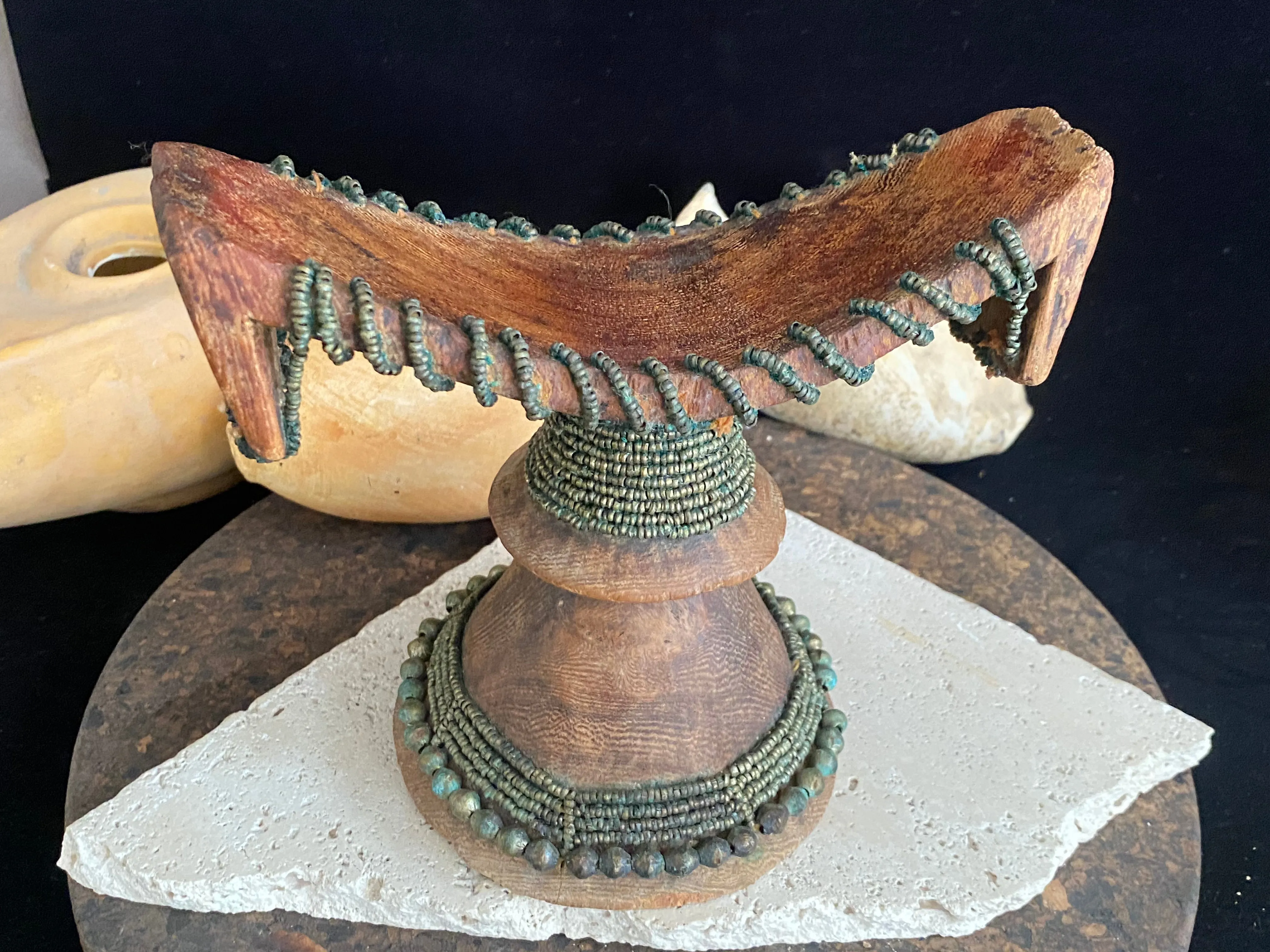 Antique Oromo Ethiopian Wood Headrest